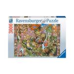 Puzzle 3000 Teile Ewiger Garten Papier - 27 x 5 x 38 cm