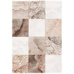 Designer Teppich Maui Karo Barock Beige - Braun - 120 x 170 cm