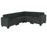 Sofa-System Couch-Garnitur Moncalieri Anthrazit