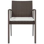 Gartenstuhl 3028936-3 (6er Set) Braun - Metall - Polyrattan - 56 x 83 x 57 cm