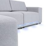 Ecksofa Phoenix (mit LED-Beleuchtung) Grau - Textil - 302 x 87 x 183 cm