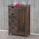 Commode D12 Marron - En partie en bois massif - 55 x 82 x 30 cm