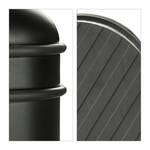 1 x Türstopper schwarz Schwarz - Metall - Kunststoff - 7 x 9 x 7 cm