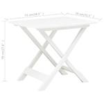 Tisch Weiß - Kunststoff - 79 x 70 x 79 cm
