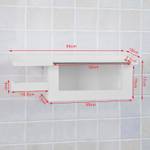 Dérouleur Papier Toilette FRG175-W Blanc - Bois manufacturé - 50 x 18 x 17 cm