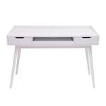 Schreibtisch A70b Weiß - Holzwerkstoff - 120 x 80 x 55 cm