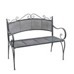 Banc Provence Gris - Métal - 51 x 91 x 108 cm