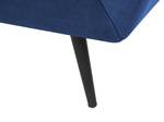 3-Sitzer Sofa LENVIK Schwarz - Blau - Marineblau