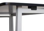 Schreibtisch K67 faltbar Schwarz - Weiß - Holzwerkstoff - 80 x 76 x 45 cm