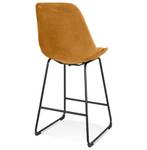 Tabouret De Bar BULLY Noir - Jaune moutarde