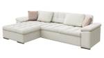 Ecksofa Diana Premium Cremeweiß - Ecke davorstehend links - Tiefe: 280 cm