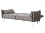 Sofa 3-Sitzer Oxnard Grau - Textil - 207 x 88 x 86 cm