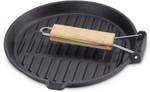 Grillpfanne EW-GE-1235 Schwarz - Metall - 24 x 2 x 24 cm