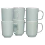 Kaffeebecher Jasper 6er Set Grün - Weiß