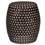 Table d'appoint 40x40x43 cm bronze Noir - Métal - 40 x 43 x 40 cm