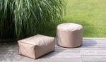 Pouf, Hocker rund Ø 60cm mit Schutzhülle Beige