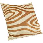 Coussin zèbre Beige - Textile - 45 x 45 x 12 cm