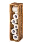 Toilettenpapierhalter stehend Holz 64x17