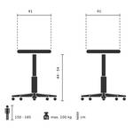 Bürohocker Sitness 20 Schwarz - Hochglanz Schwarz