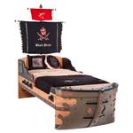 Schiffbett Pirate Braun - Holzwerkstoff - 105 x 183 x 241 cm