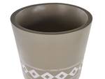 Outdoor Blumentopf ARTA Beige - Braun - Grau - Weiß - Metall - 41 x 63 x 41 cm