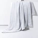 Set Plaid und passendem Kissen einfarbig Grau - Textil - 125 x 1 x 150 cm