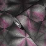 3D Gaming Tapete Grafisch Schwarz Pink Schwarz - Grau - Pink - Kunststoff - Textil - 53 x 1005 x 1 cm