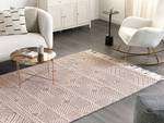 Teppich KESTEL Beige - Braun - Echtfell - 160 x 1 x 230 cm