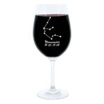 Gravur-Weinglas Sternbild Wassermann