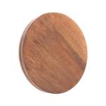 Planche de bois ronde détaillée Marron - Bois massif - 23 x 2 x 23 cm