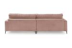 Ecksofa CARA Cord Pink - Ecke davorstehend links