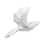 Origami-Vogel Harz-Skulptur