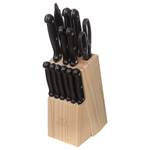 Block mit Messern, ein Küchenset Braun - Massivholz - 11 x 15 x 10 cm