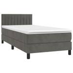 Boxspringbett 3017268-13 Dunkelgrau - 90 x 193 cm