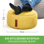 Sitzsack-Hocker "Home Linen" 45x25cm Gelb