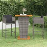 Garten-Bar-Set (3-teilig) 3012237-1 Grau - 80 x 80 cm - Anzahl Teile im Set: 3