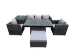 Gartenm枚bel Grau(6er-Set) Outdoor