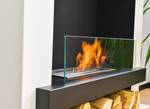 Ethanolkamin Glow Fire Kalmar white Weiß - Glas - Metall - 100 x 90 x 31 cm