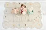 Tapis lavable en coton, COOKIE Beige - Textile - 120 x 160 cm