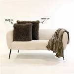 Housse de coussin Fluffy Taupe - 60 x 60 x 60 cm