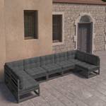 Garten-Lounge-Set 3009749-2 (7-teilig) Anthrazit - Schwarz