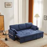 Ecksofa Mercury Ⅷ Blau - Holzwerkstoff - Metall - Textil - Holzart/Dekor - Holz teilmassiv - 141 x 87 x 212 cm