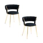 Fauteuil simple lot de 2 Mercury Ⅴ Noir