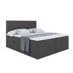 Boxspringbett LUKI Grau - Breite: 140 cm - H4