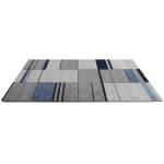 Tapis de salon moderne et design YARI Gris - Bleu clair - 130 x 190 cm