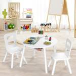 Kindertisch Set Kindersitzgruppe Weiß - Holzwerkstoff - 60 x 44 x 60 cm