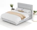 Boxspringbett Laguno Hellgrau - Breite: 200 cm