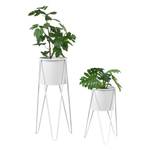 Set de 2 Supports de Plantes Hedera Blanc