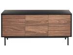 Sideboard OKLAND Schwarz - Eiche Dunkel