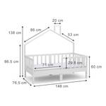 Hausbett Justus 148 x 138 x 76 cm